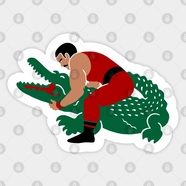 Crocodile Wrangler Sticker by sketchboy01